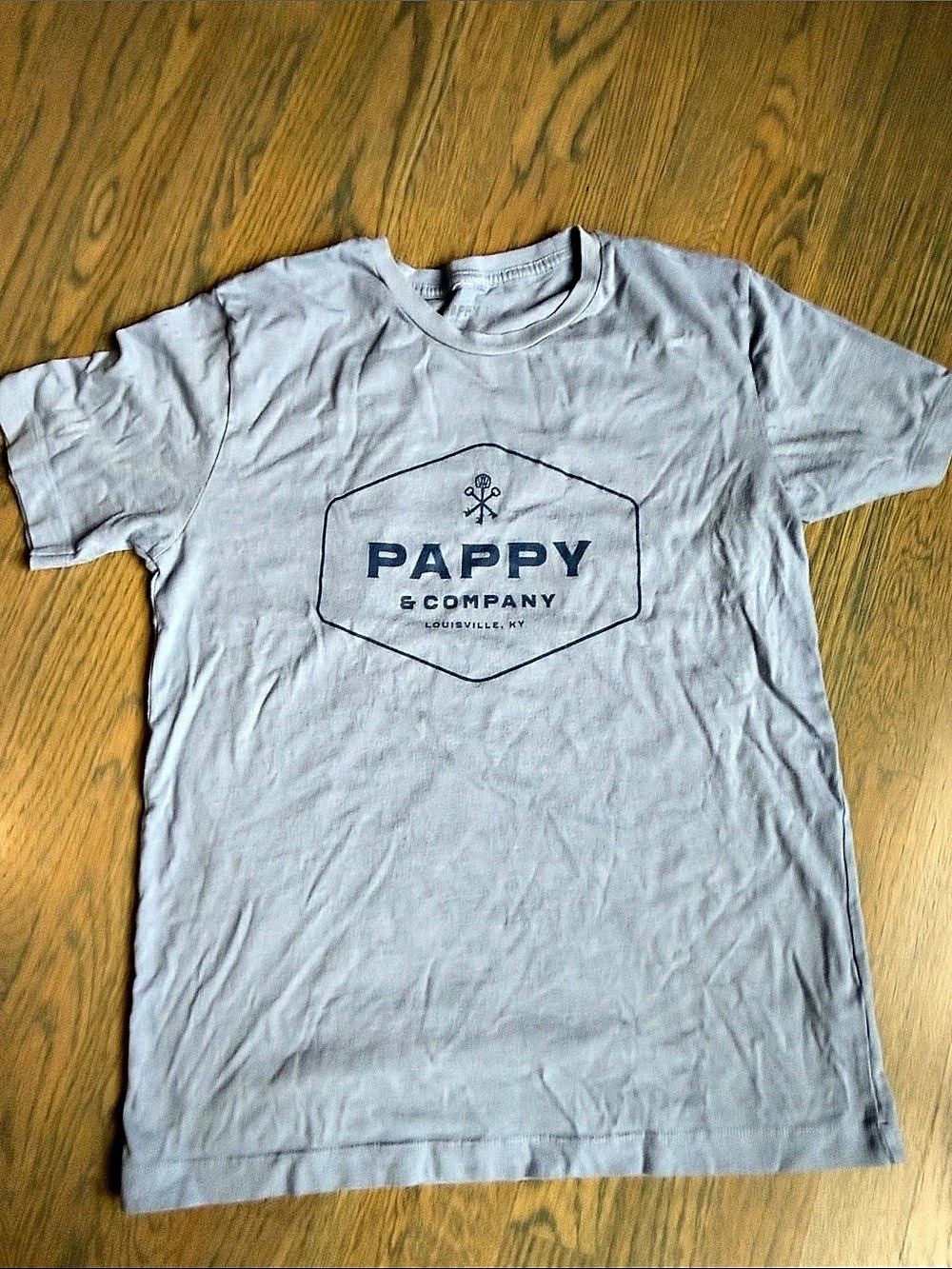 Pappy & Company Enclosed Logo T-Shirt Men's Gray Tee